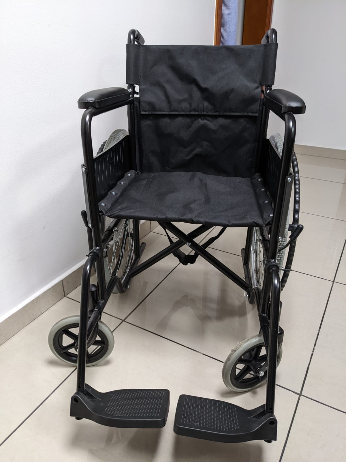 Rehamo Standard & Lightweight Black Wheelchair (Original Box, used only once)